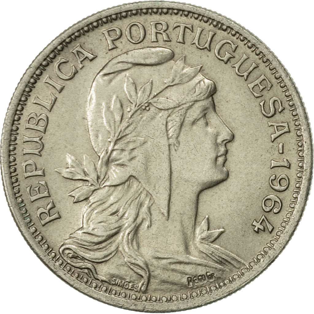 Coin, Portugal, 50 Centavos, 1964, AU(55-58), Copper-nickel, KM:577