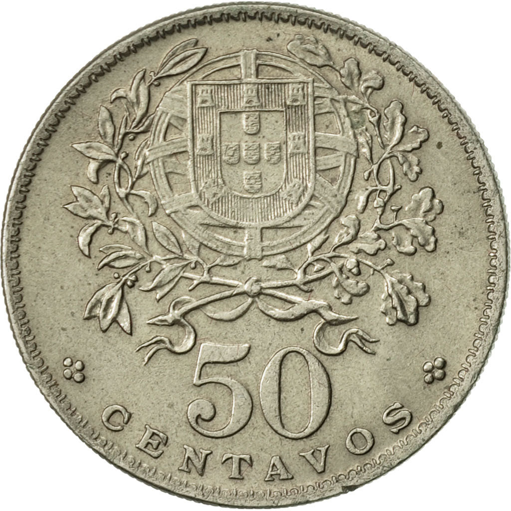 Coin, Portugal, 50 Centavos, 1964, AU(55-58), Copper-nickel, KM:577
