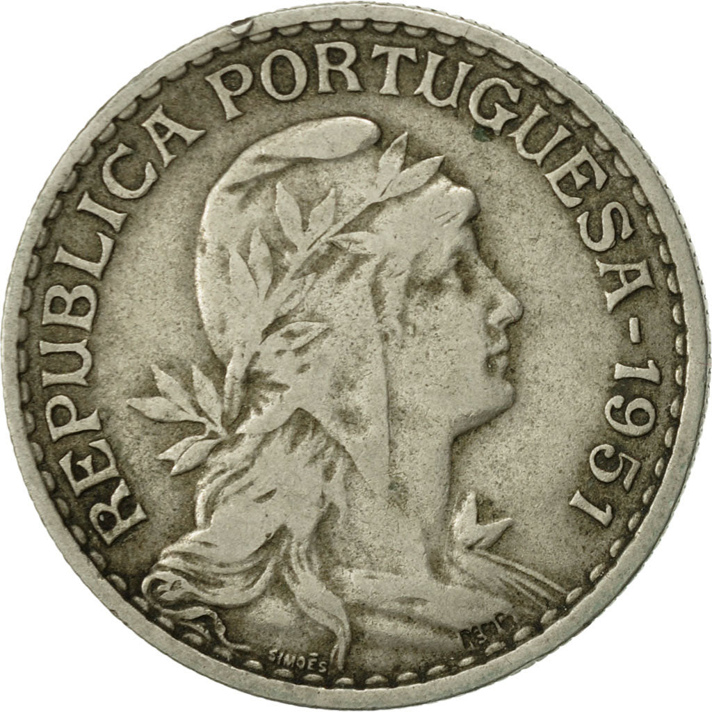Monnaie, Portugal, Escudo, 1951, TTB, Copper-nickel, KM:578