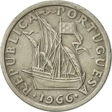 Coin, Portugal, 2-1/2 Escudos, 1966, AU(55-58), Copper-nickel, KM:590