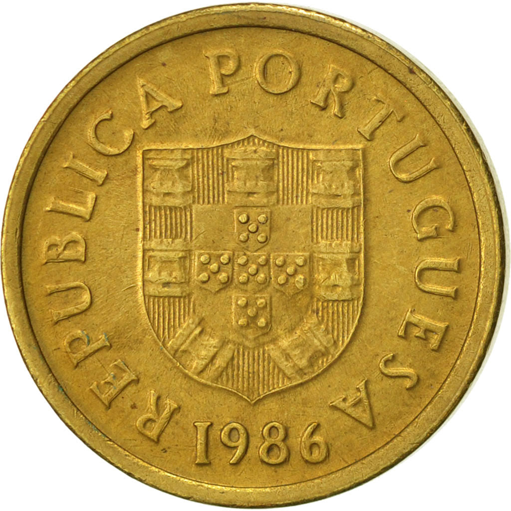 Monnaie, Portugal, Escudo, 1986, TTB, Nickel-brass, KM:614
