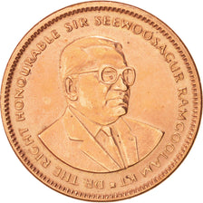 Monnaie, Mauritius, 5 Cents, 1987, TTB+, Copper Plated Steel, KM:52