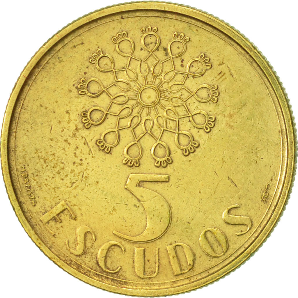 Monnaie, Portugal, 5 Escudos, 1986, TTB+, Nickel-brass, KM:632