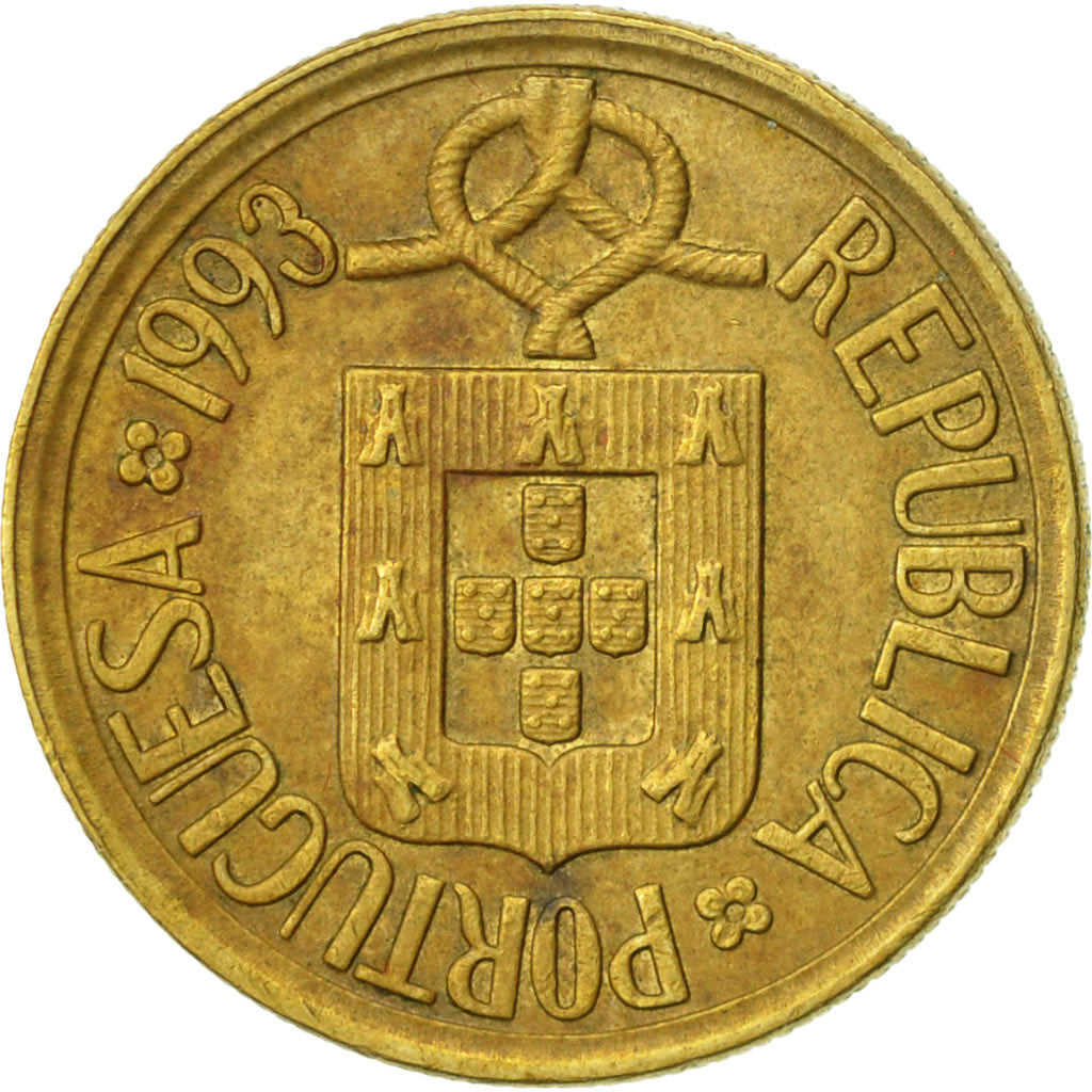 Monnaie, Portugal, 5 Escudos, 1993, TTB, Nickel-brass, KM:632