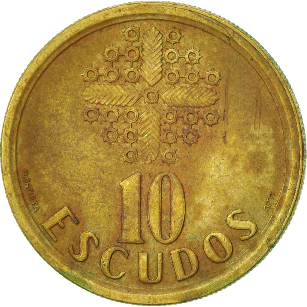 Coin, Portugal, 10 Escudos, 1996, EF(40-45), Nickel-brass, KM:633