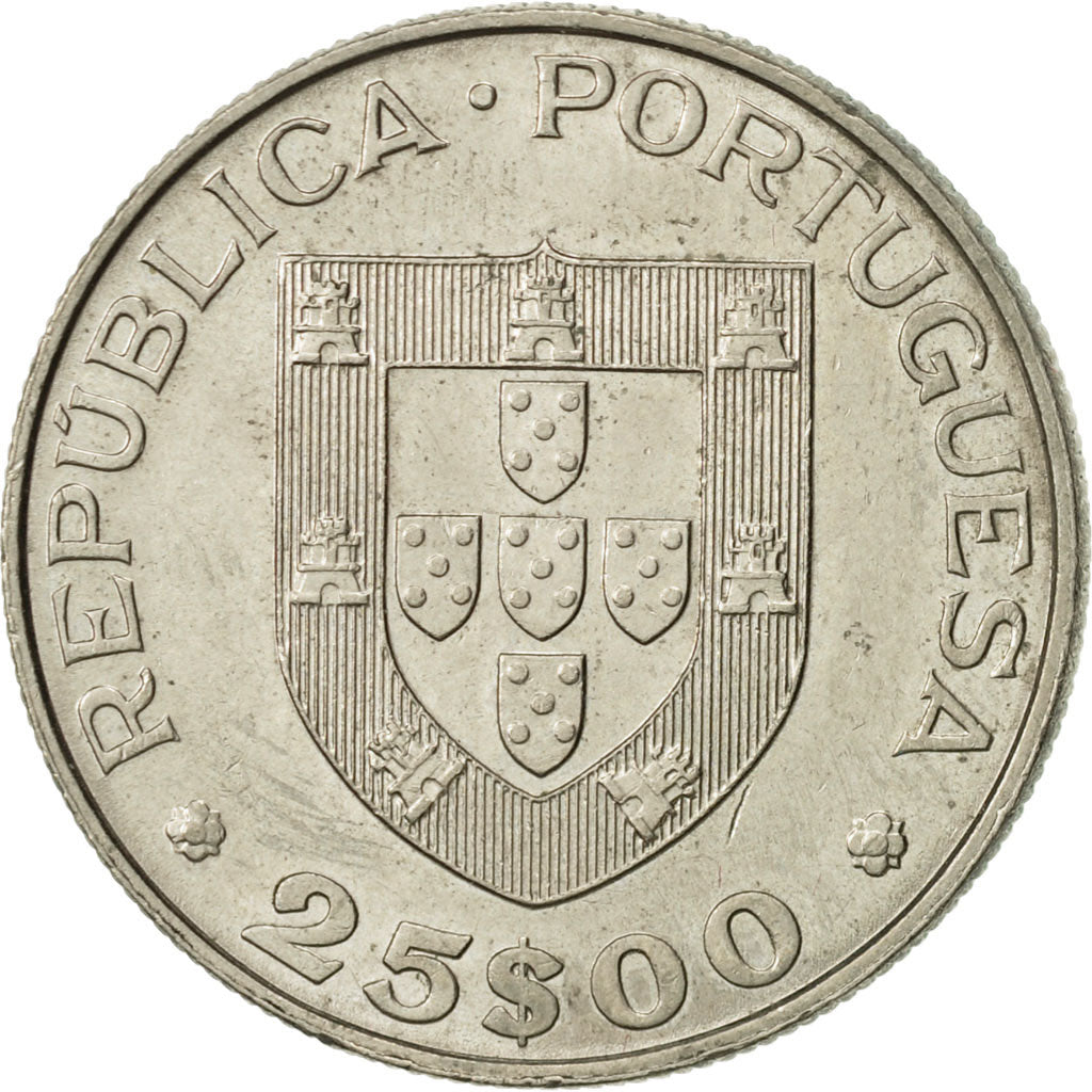 Coin, Portugal, 25 Escudos, 1979, AU(50-53), Copper-nickel, KM:609