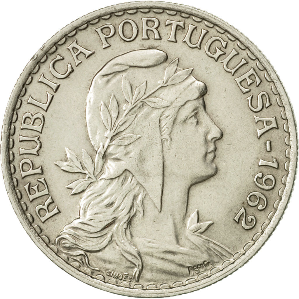 Coin, Portugal, Escudo, 1962, AU(55-58), Copper-nickel, KM:578