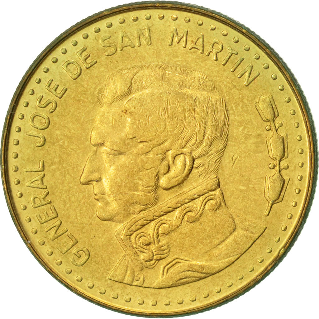 Argentina, 50 Pesos, 1981, EF(40-45), Brass Clad Steel, KM:83a