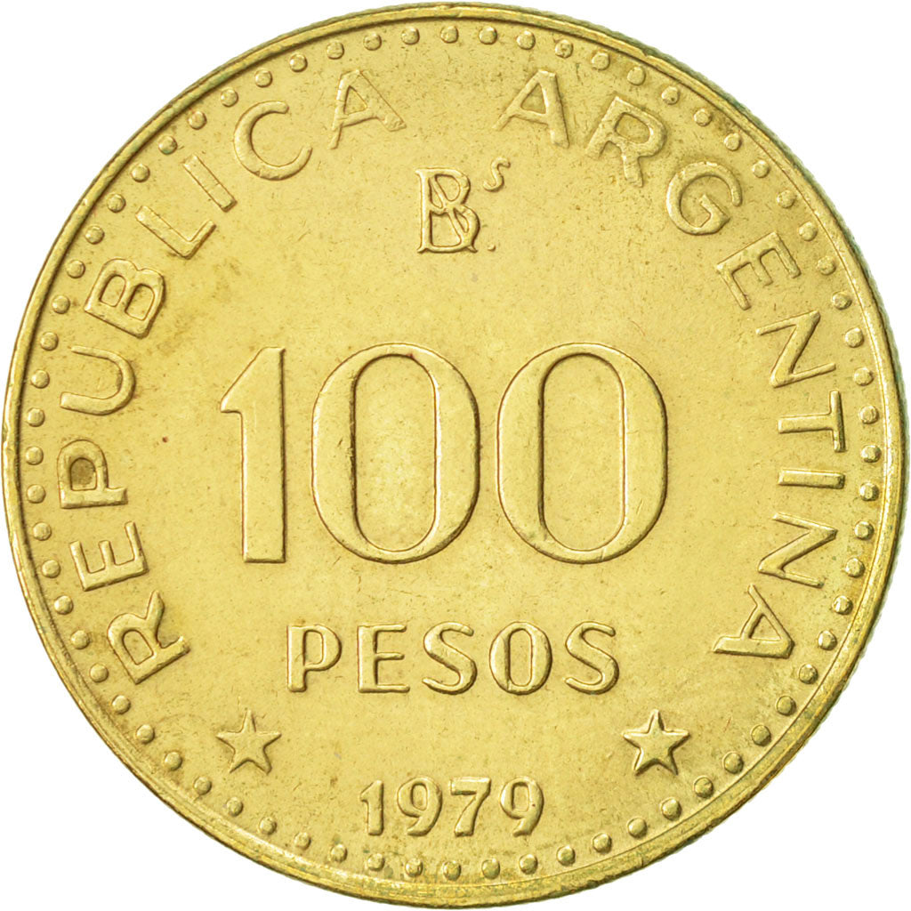 Monnaie, Argentine, 100 Pesos, 1979, TTB+, Aluminum-Bronze, KM:82