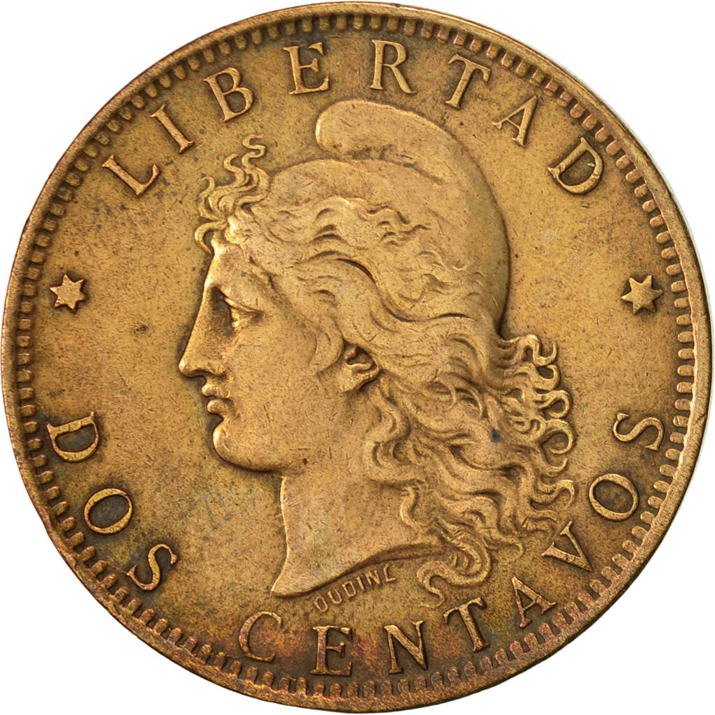 Münze, Argentinien, 2 Centavos, 1891, SS, Bronze, KM:33