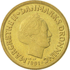 Coin, Denmark, Margrethe II, 20 Kroner, 1991, Copenhagen, AU(50-53)