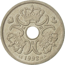 Moneda, Dinamarca, Margrethe II, 2 Kroner, 1992, Copenhagen, EBC, Cobre -
