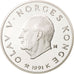 Coin, Norway, Olav V, 100 Kroner, 1991, MS(65-70), Silver, KM:434