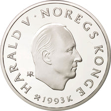Coin, Norway, Harald V, 100 Kroner, 1993, MS(65-70), Silver, KM:450