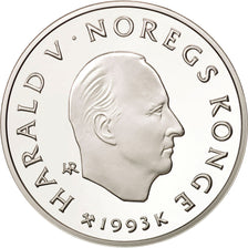 Coin, Norway, Harald V, 100 Kroner, 1993, MS(65-70), Silver, KM:449