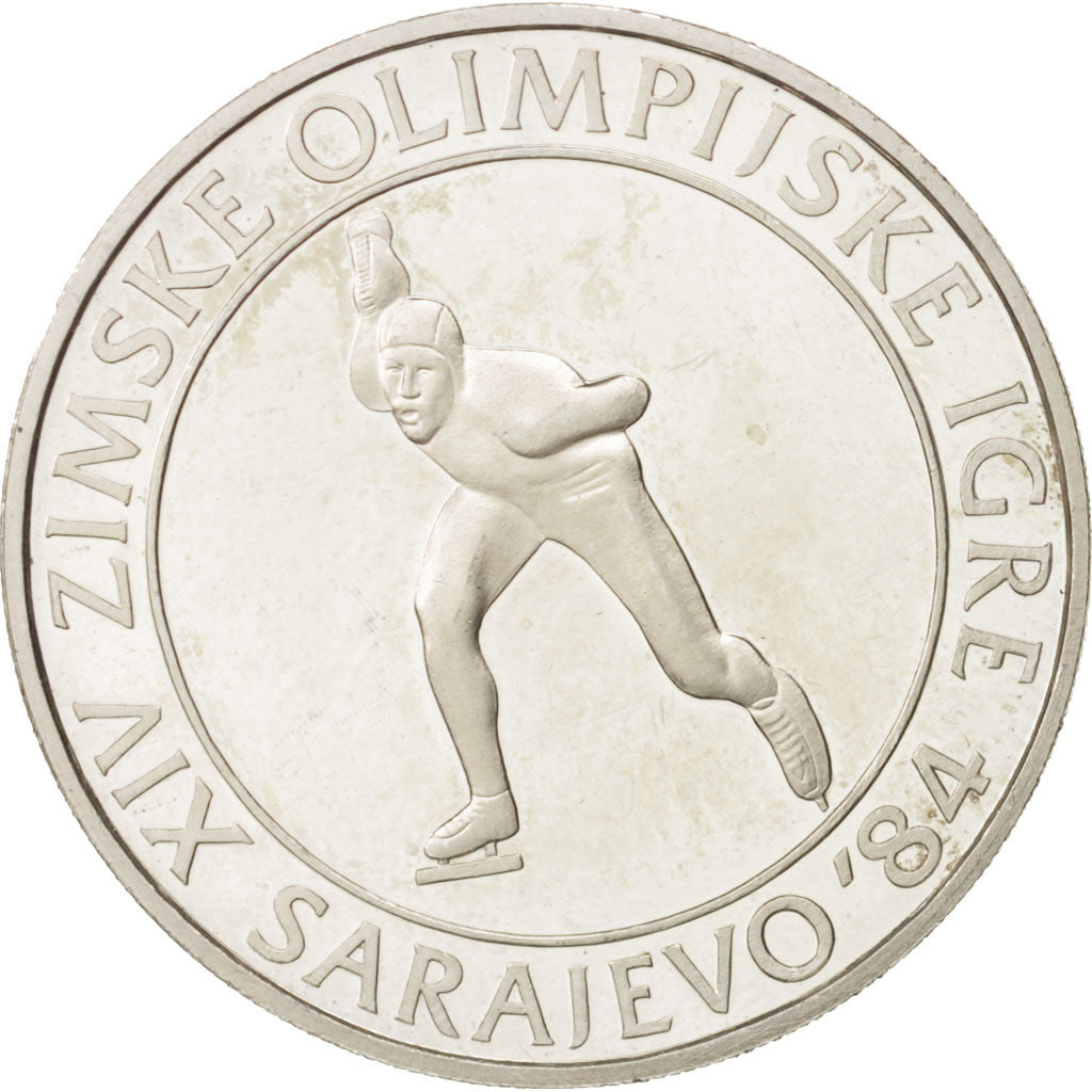 Yugoslavia, 100 Dinara, 1984, MS(60-62), Silver, KM:105