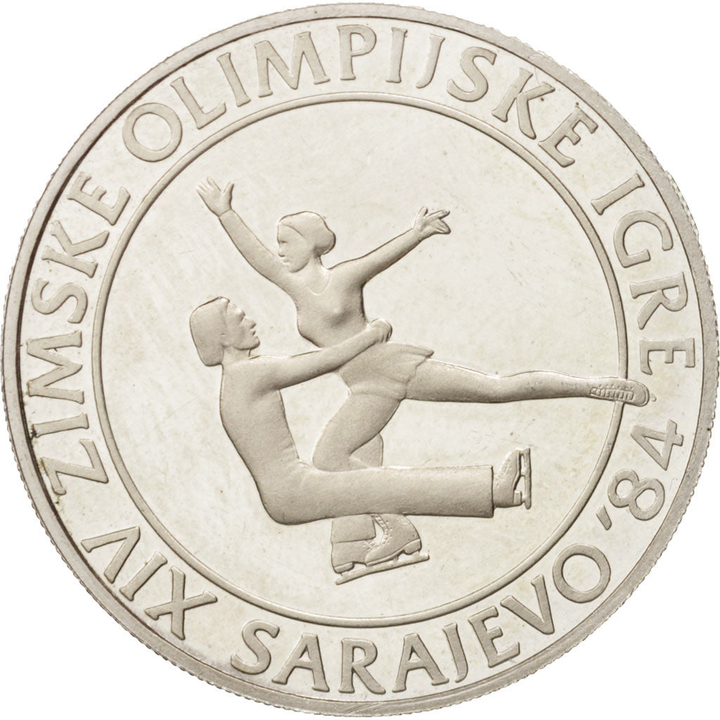 Yugoslavia, 100 Dinara, 1984, MS(60-62), Silver, KM:106