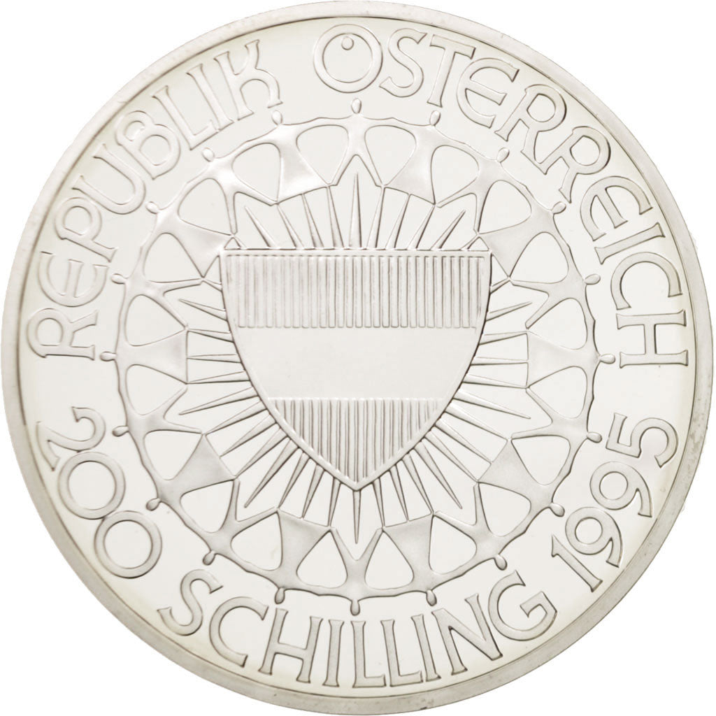 Austria, 200 Schilling, 1995, MS(65-70), Silver, KM:3026