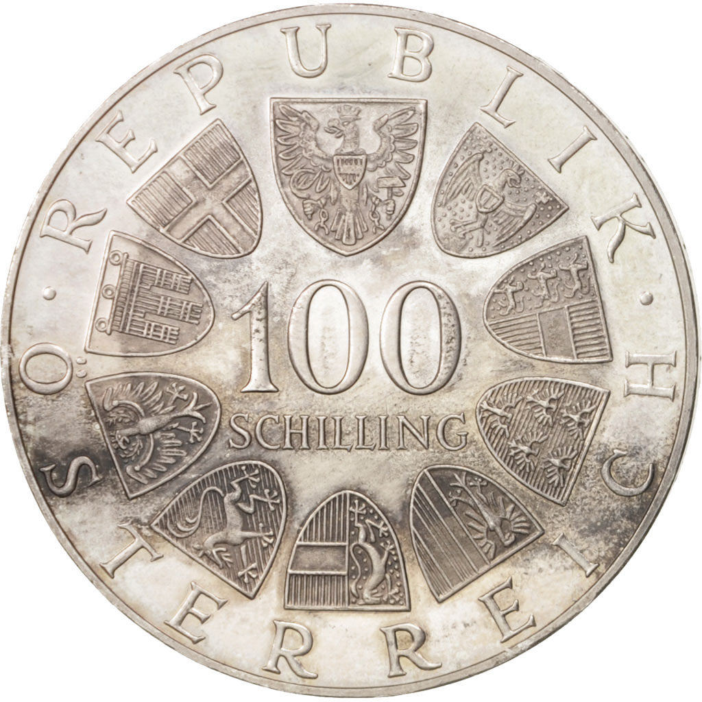 Austria, 100 Schilling, 1974, AU(55-58), Silver, KM:2926