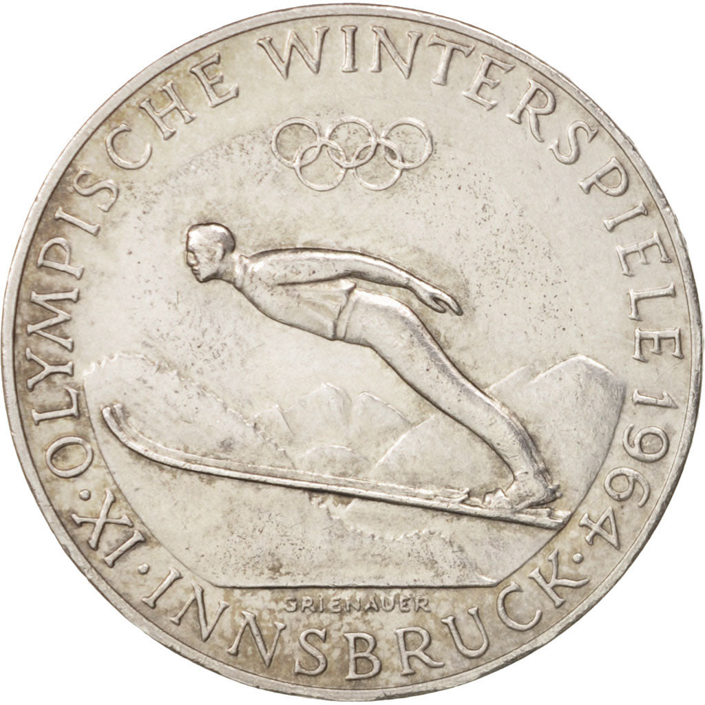 Coin, Austria, 50 Schilling, 1964, AU(50-53), Silver, KM:2896