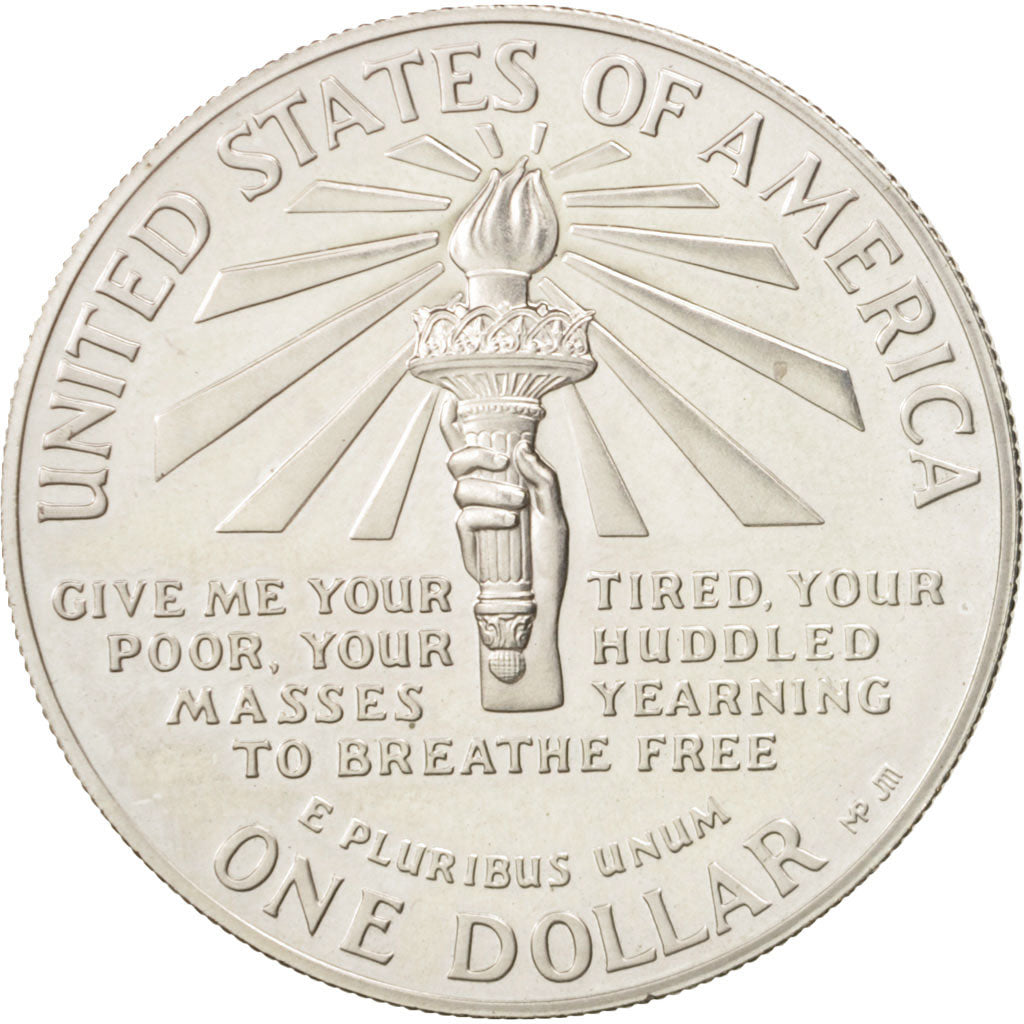United States, Dollar, 1986, U.S. Mint, San Francisco, MS(63), Silver, KM:214