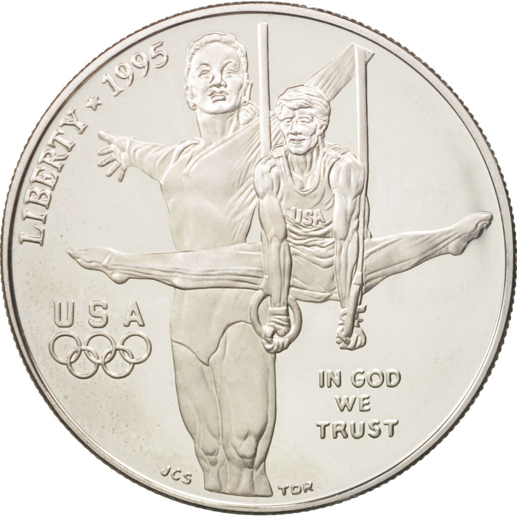 United States, Dollar, 1995, U.S. Mint, Philadelphia, MS(63), Silver, KM:260