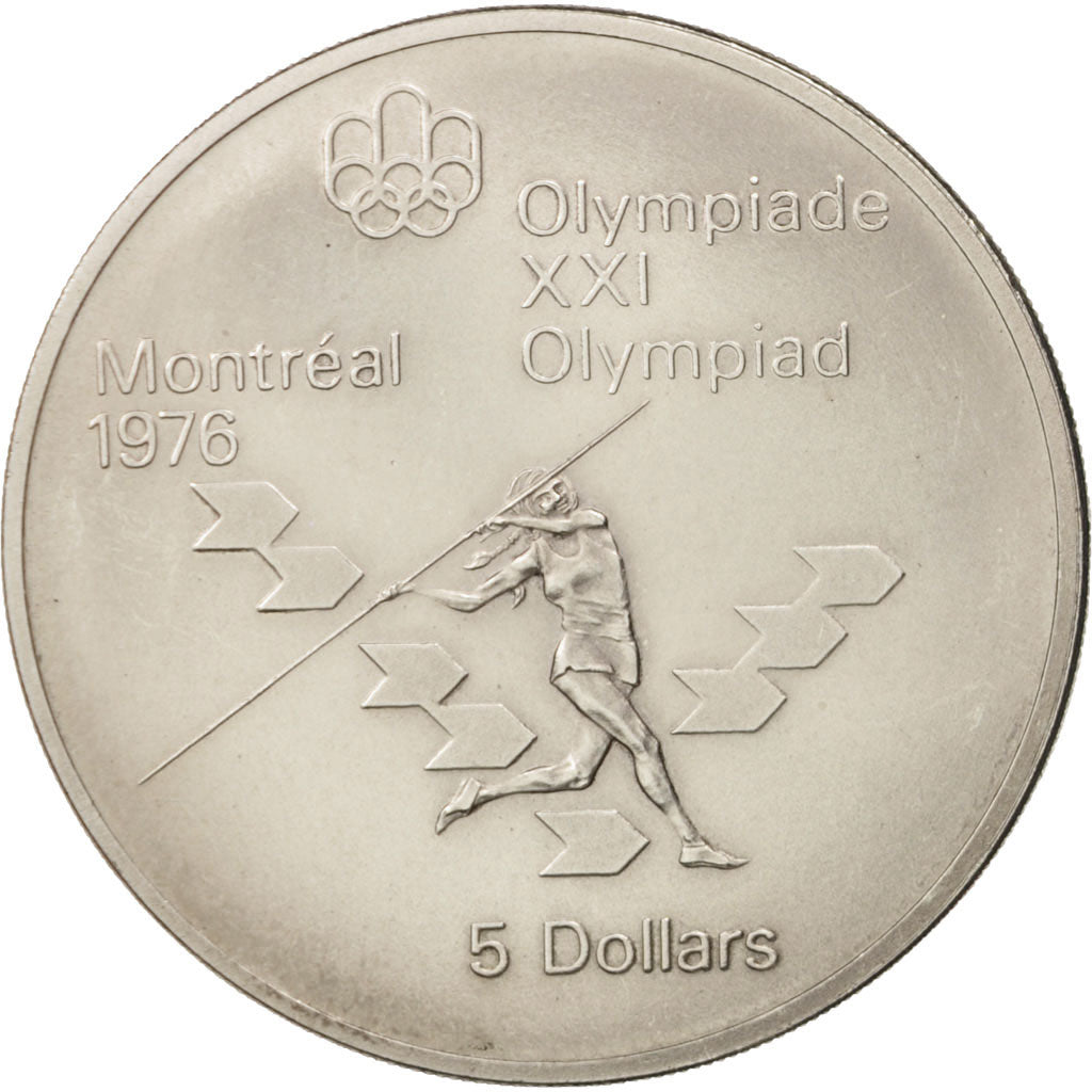 Coin, Canada, Elizabeth II, 5 Dollars, 1975, Royal Canadian Mint, Ottawa