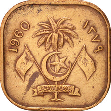 MALDIVE ISLANDS, Muhammad Farid Didi, 2 Laari, 1960, KM:44