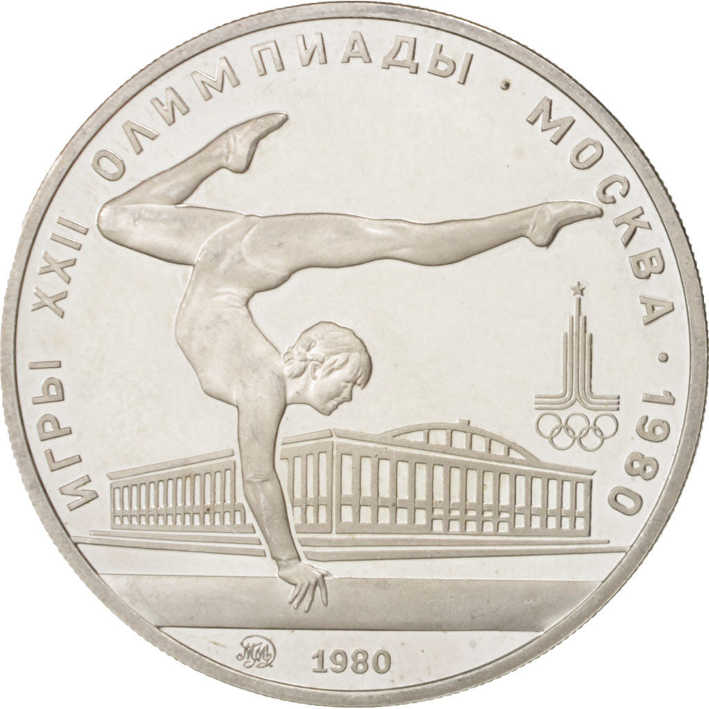 Russia, 5 Roubles, 1980, Moscow, MS(60-62), Silver, KM:180