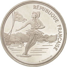 France, 100 Francs, 1989, MS(60-62), Silver, KM:972, Gadoury:C3
