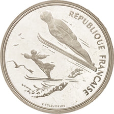 France, 100 Francs, 1991, MS(60-62), Silver, KM:995, Gadoury:C20