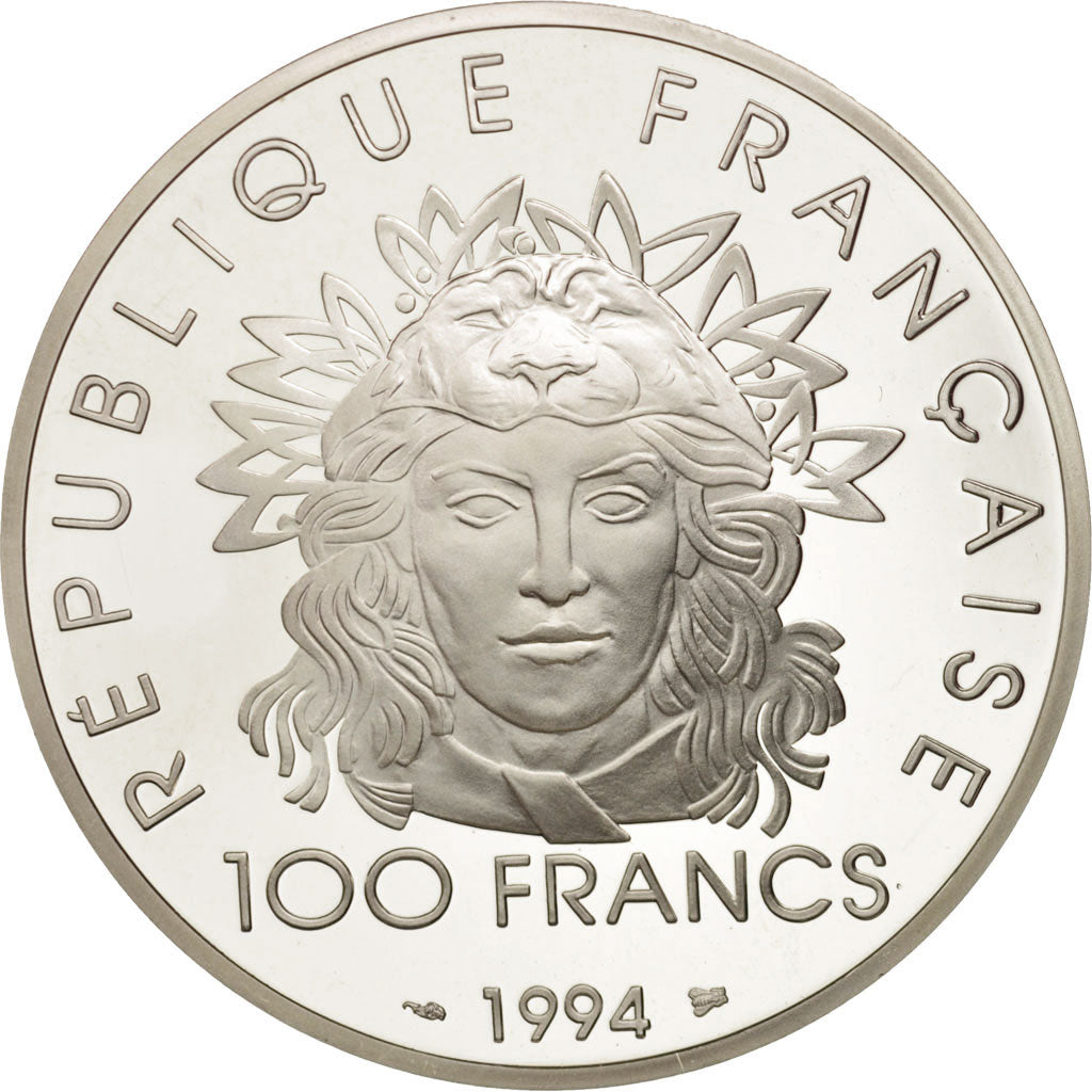 Coin, France, 100 Francs, 1994, MS(65-70), Silver, KM:1048, Gadoury:C91