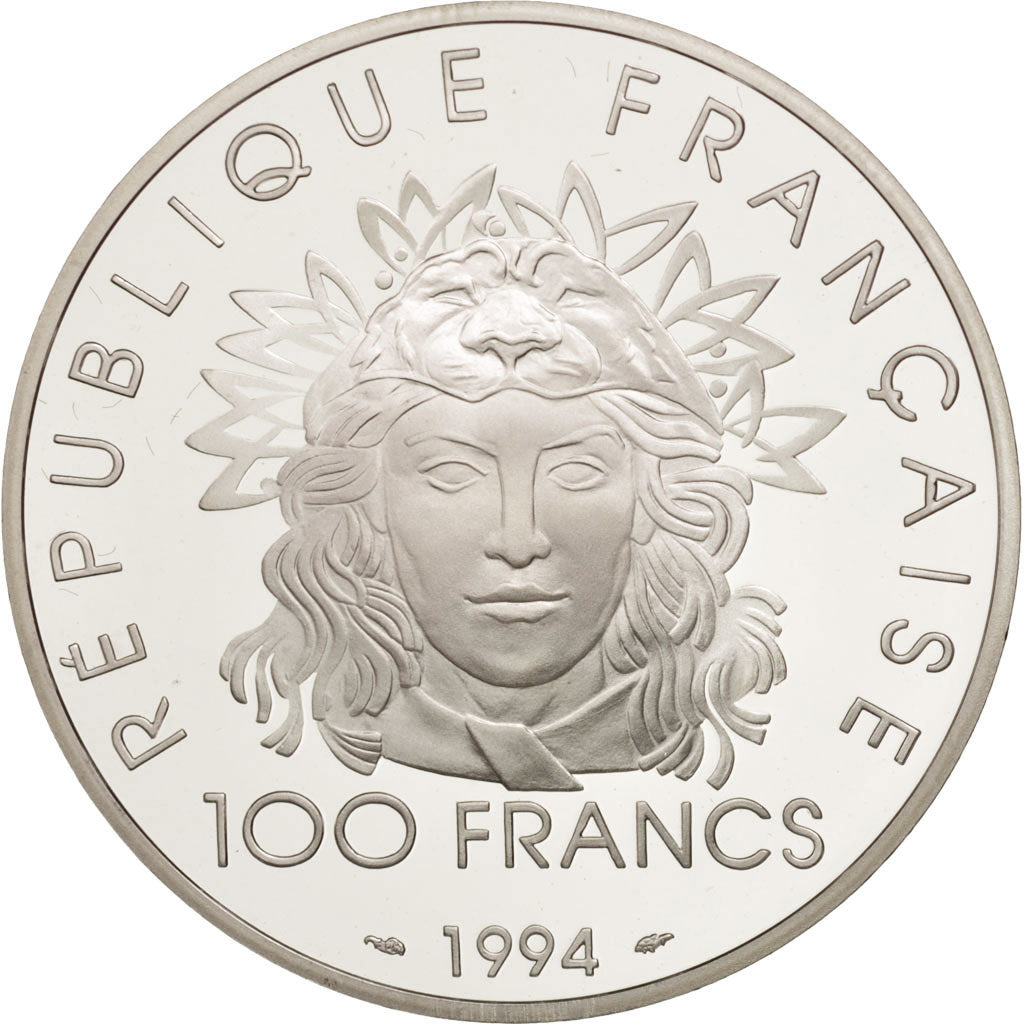 Coin, France, 100 Francs, 1994, MS(65-70), Silver, KM:1047, Gadoury:C92