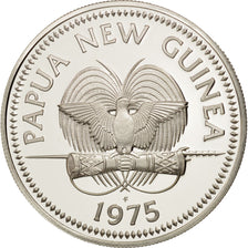 Papua Nuova Guinea, 5 Kina, 1975, FDC, Argento, KM:7a