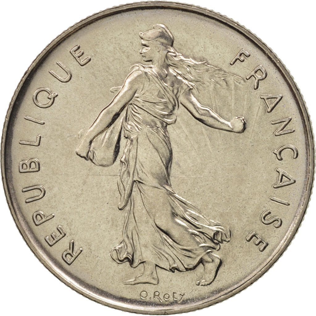 Coin, France, Semeuse, 5 Francs, 1976, Paris, MS(65-70), Nickel Clad