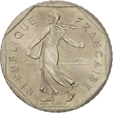 Coin, France, Semeuse, 2 Francs, 1993, MS(60-62), Nickel, KM:942.2, Gadoury:547
