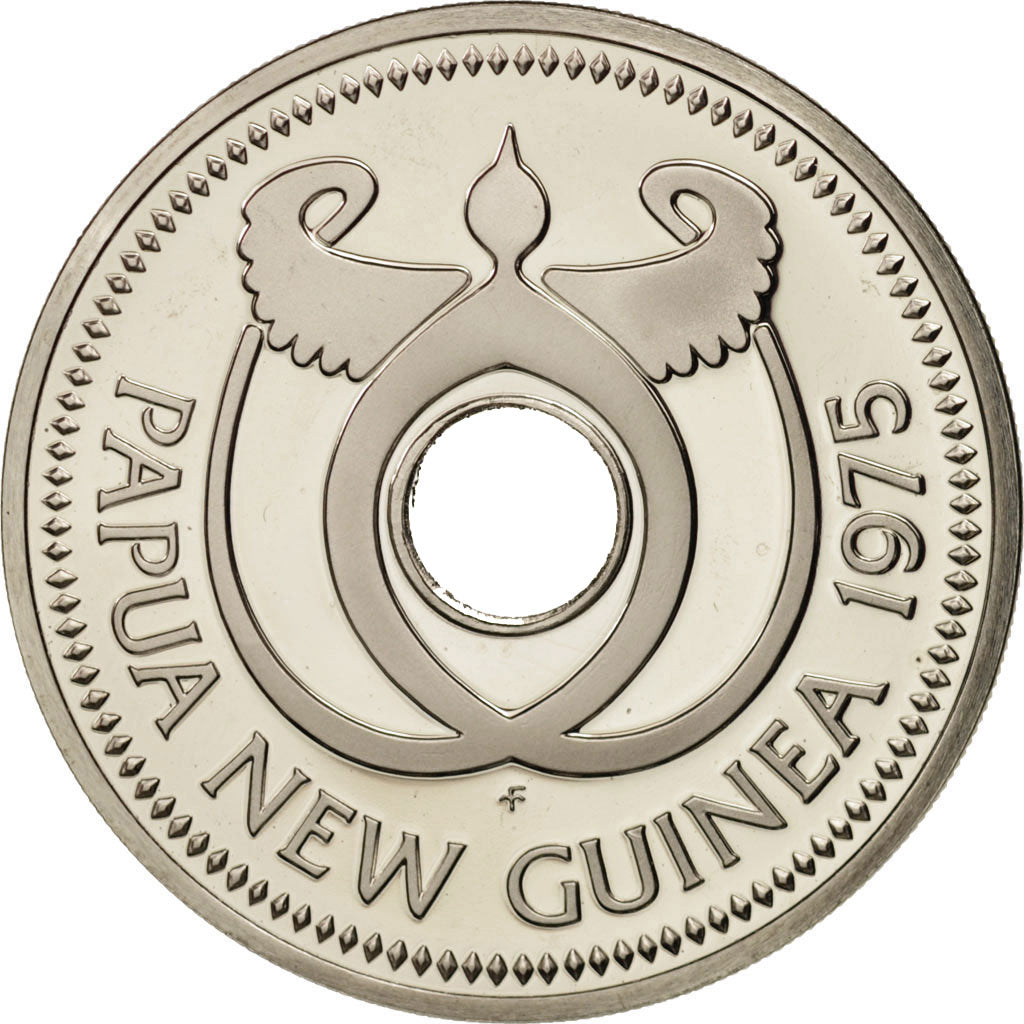 Papua New Guinea, Kina, 1975, MS(65-70), Copper-nickel, KM:6