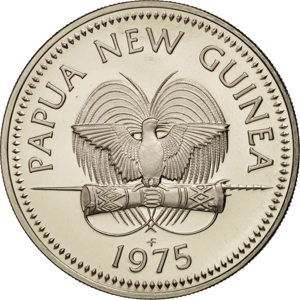 Papua New Guinea, 20 Toea, 1975, MS(65-70), Copper-nickel, KM:5