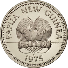 Monnaie, Papua New Guinea, 10 Toea, 1975, FDC, Copper-nickel, KM:4