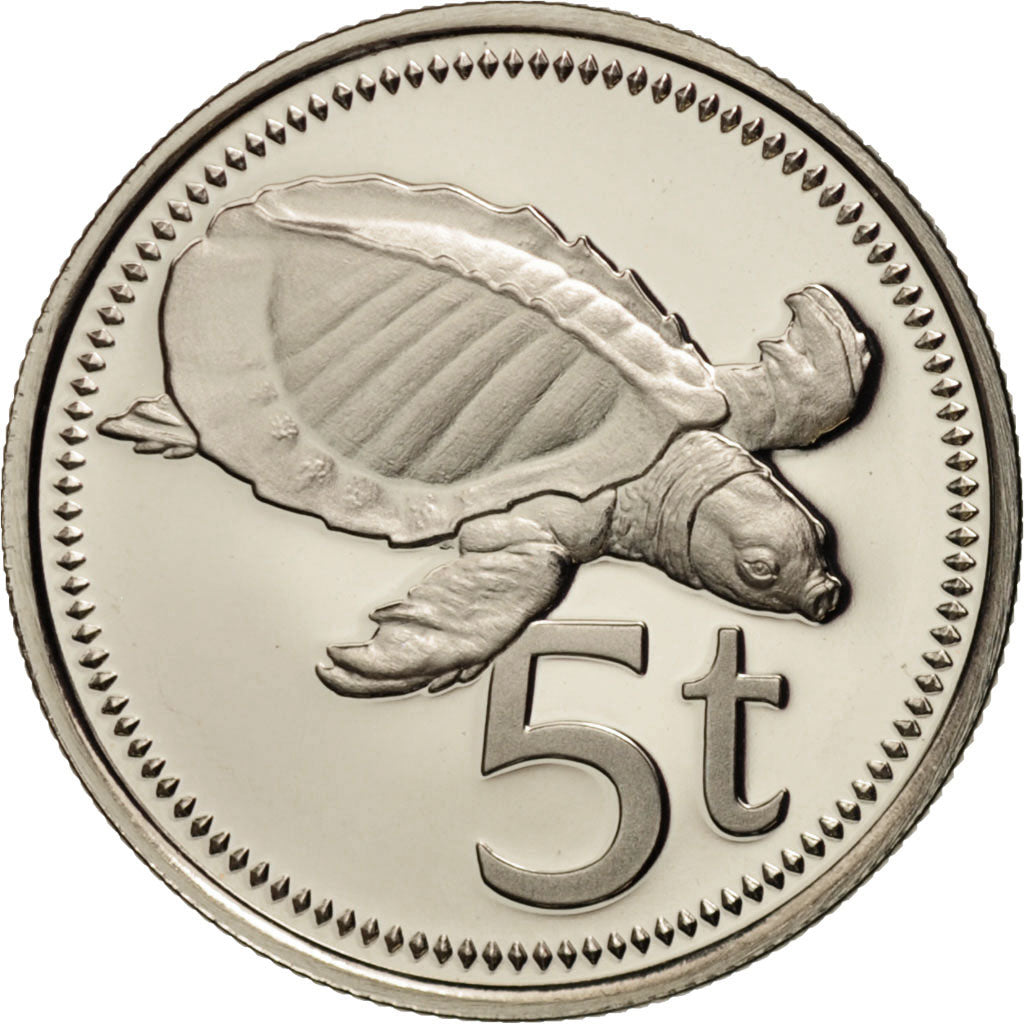 Papua New Guinea, 5 Toea, 1975, MS(65-70), Copper-nickel, KM:3