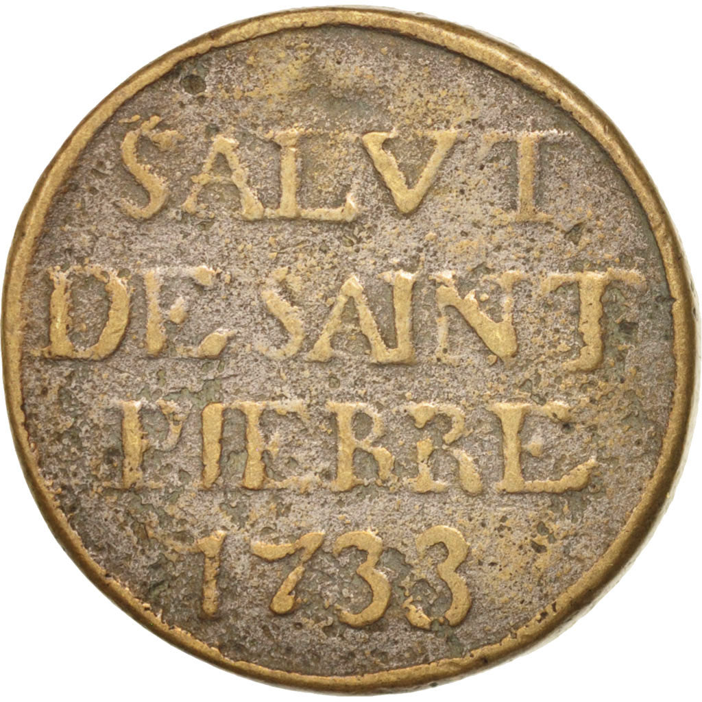 France, Méreau, Religion, Religions & beliefs, 1733, TTB, Bronze