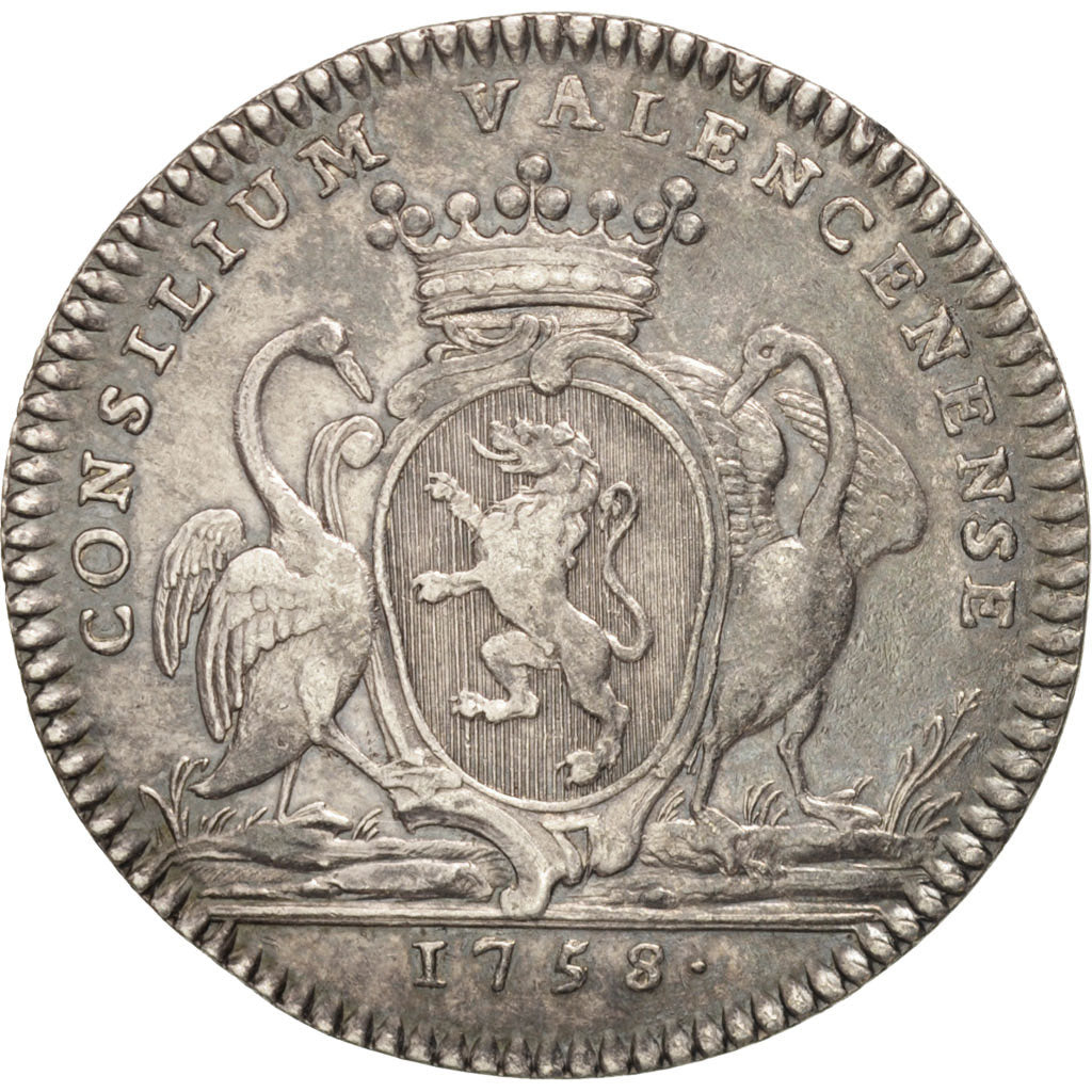 Francia, Jeton, Royal, Conseil De Valenciennes, Louis XV, History, 1758, BB