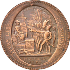 Francia, 5 Sols, 1792, Birmingham, BC+, Bronce, KM:Tn31
