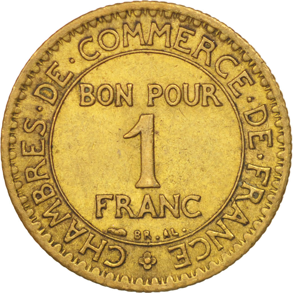 Munten, Frankrijk, Chambre de commerce, Franc, 1921, Paris, ZF+