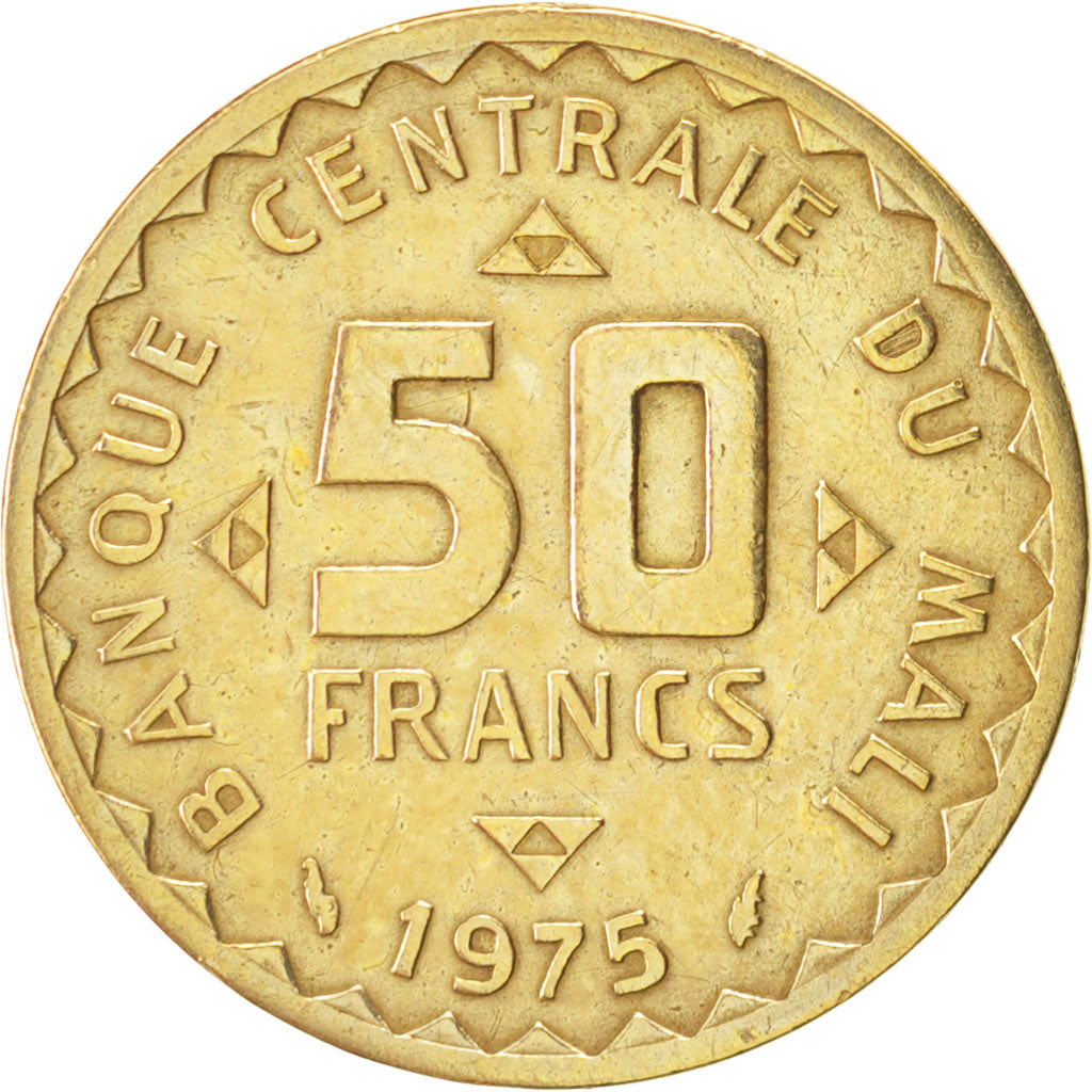 Mali, 50 Francs, 1975, Paris, KM:9