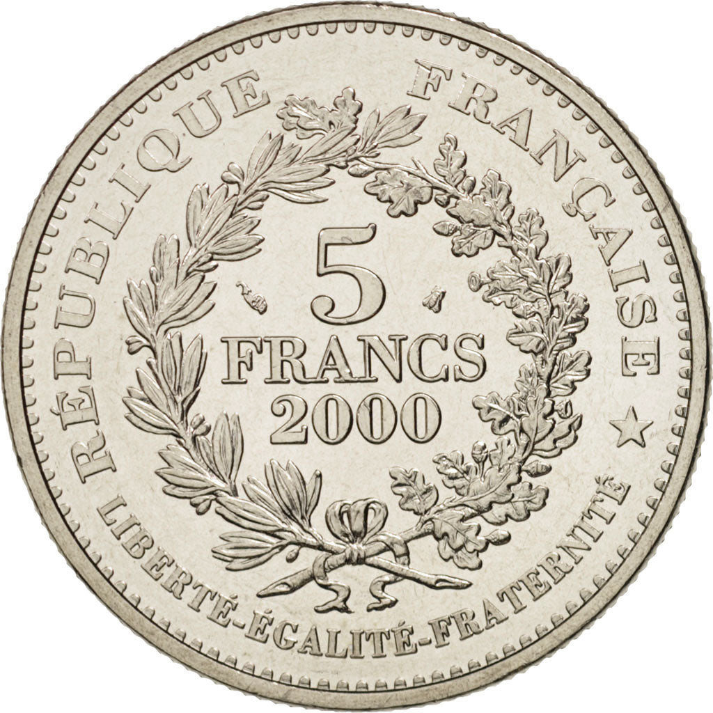 France, Statère des Parisii, 5 Francs, 2000, Paris, KM 1222