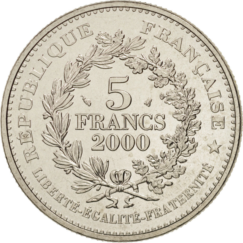 France, Écu de Saint Louis, 5 Francs, 2000, Paris, KM 1224