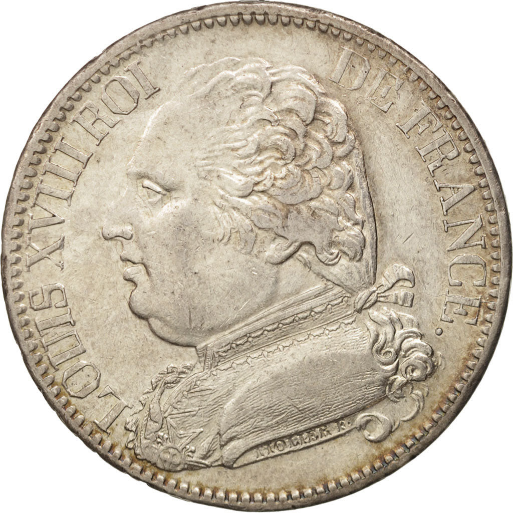Coin, France, Louis XVIII, Louis XVIII, 5 Francs, 1815/1814, Perpignan