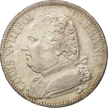 Moneda, Francia, Louis XVIII, Louis XVIII, 5 Francs, 1815/1814, Perpignan, EBC
