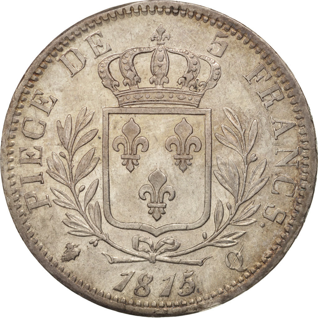Coin, France, Louis XVIII, Louis XVIII, 5 Francs, 1815/1814, Perpignan